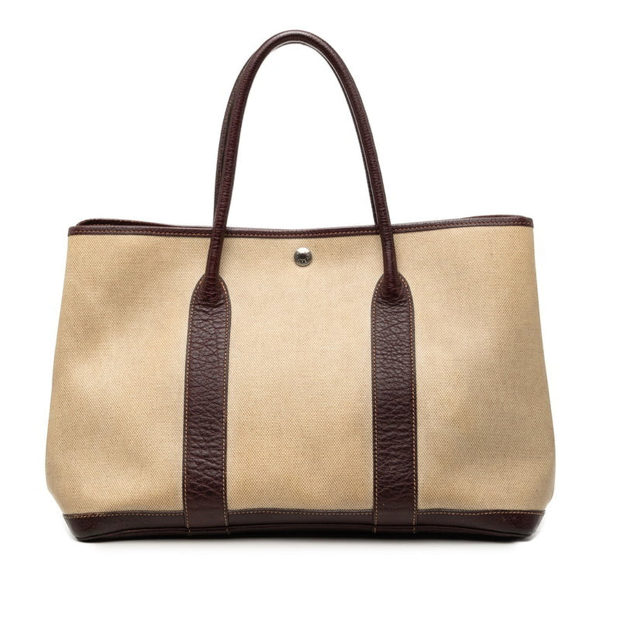 Hermes Garden Party Tote Toile And