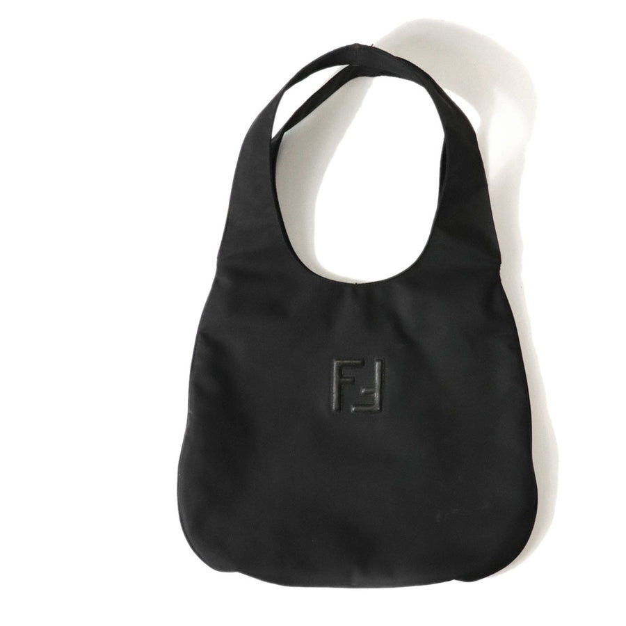 Fendi Vintage Ff Flat Hobo Nylon Large