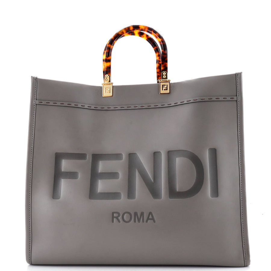 Fendi Sunshine Shopper Tote Leather