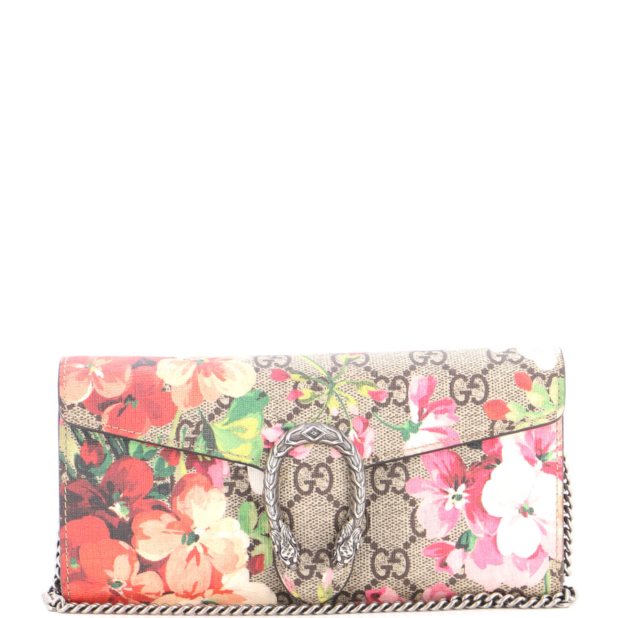 Gucci Dionysus Chain Wallet Blooms Print