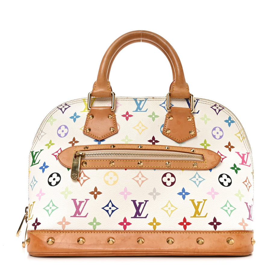Louis Vuitton Multicolor Alma Pm White