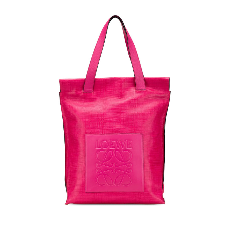 Loewe Anagram Leather Shopper Tote Pre-