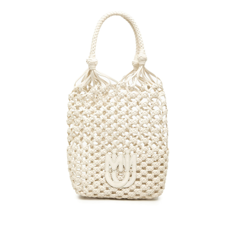Miu Nappa Macrame Bucket Bag