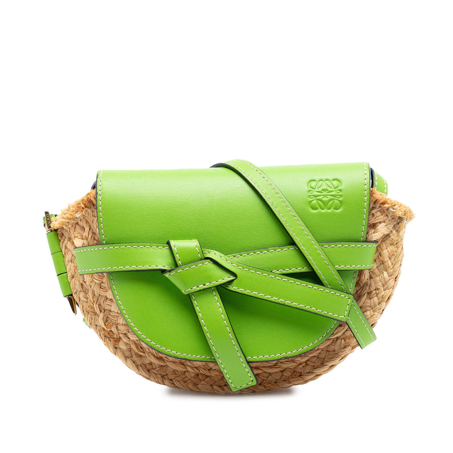 Loewe Mini Raffia Gate Crossbody Pre-