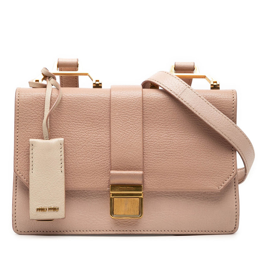 Miu Bicolor Goatskin Madras