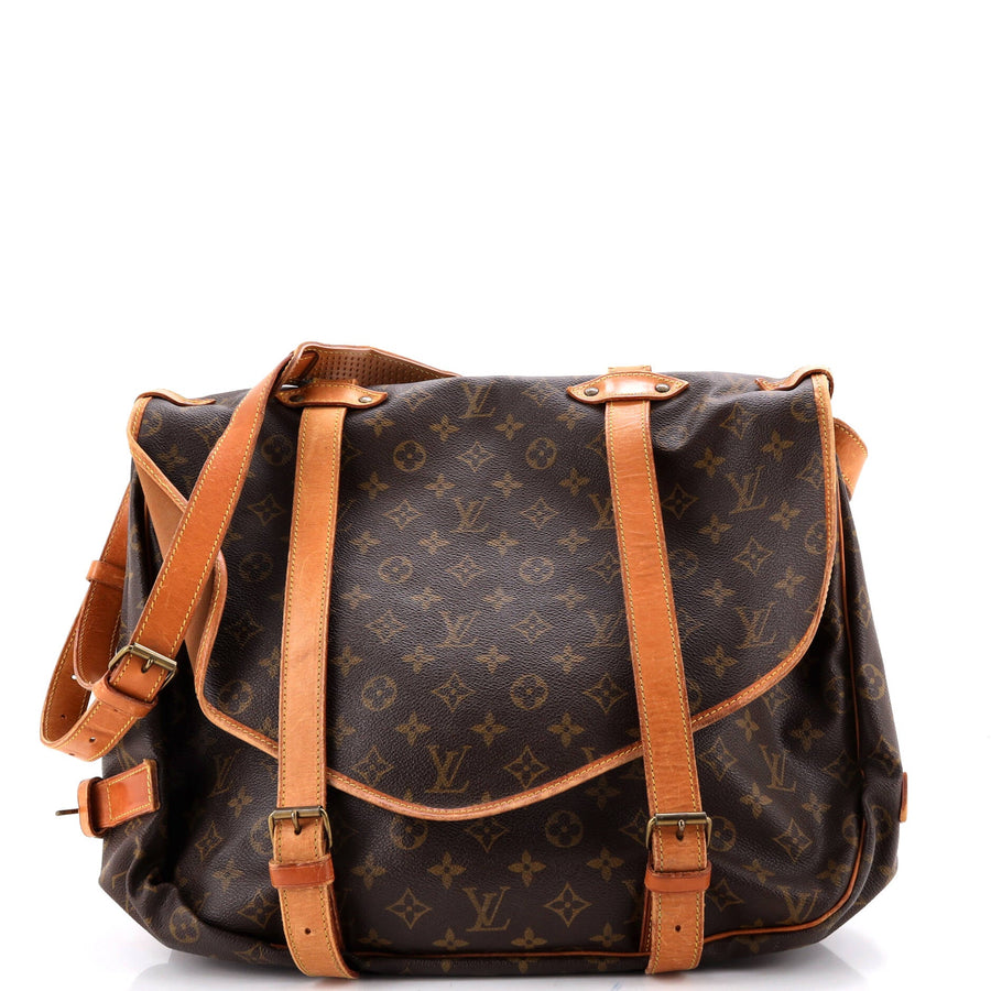 Louis Vuitton Saumur Handbag Canvas 43
