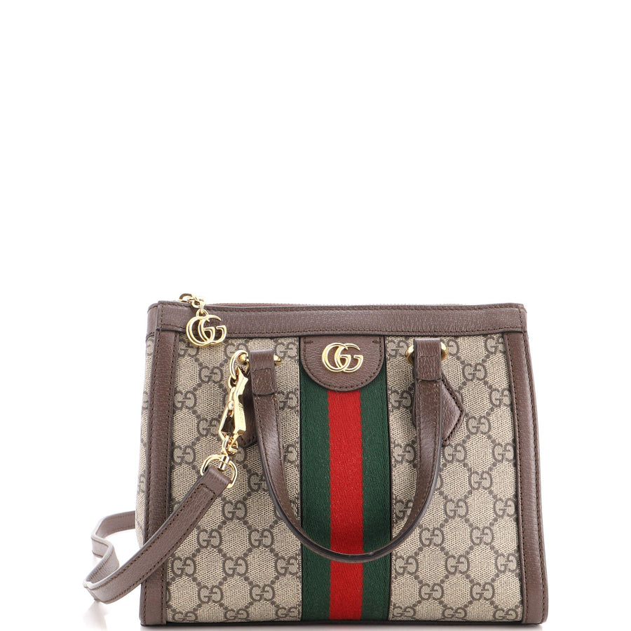 Gucci Ophidia Top Handle Tote Gg Coated