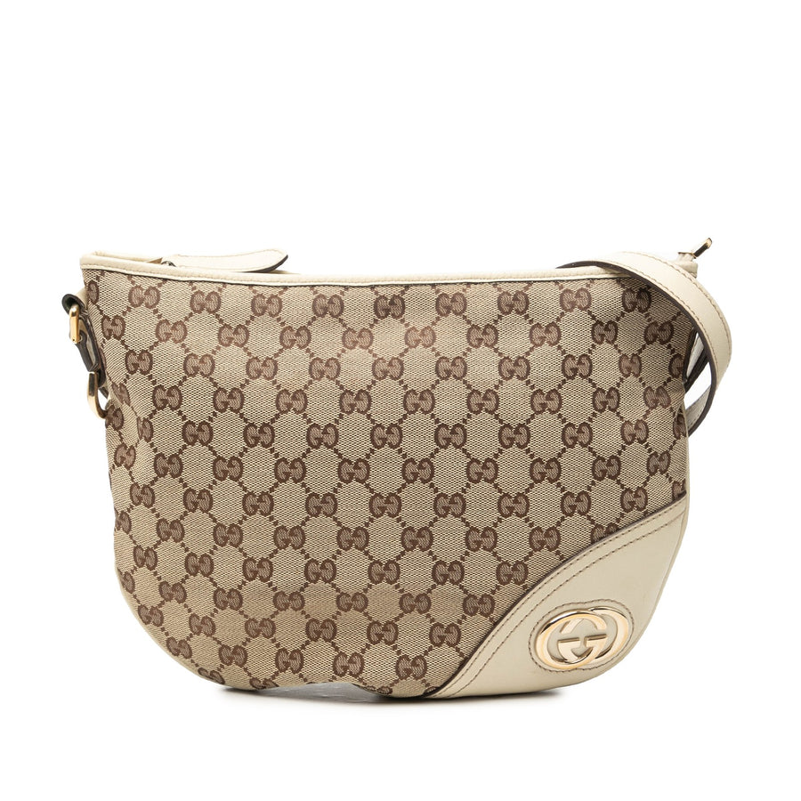 Gucci Medium Gg Canvas New Britt Half