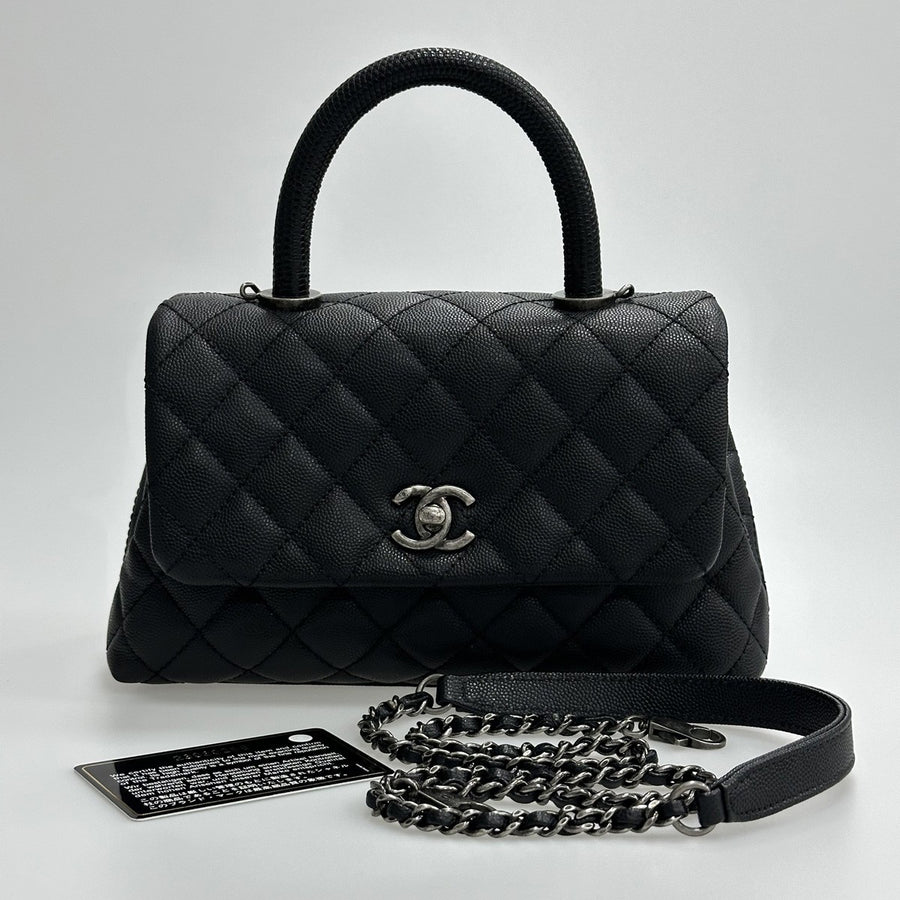 Chanel Coco Handle Small Black Caviar