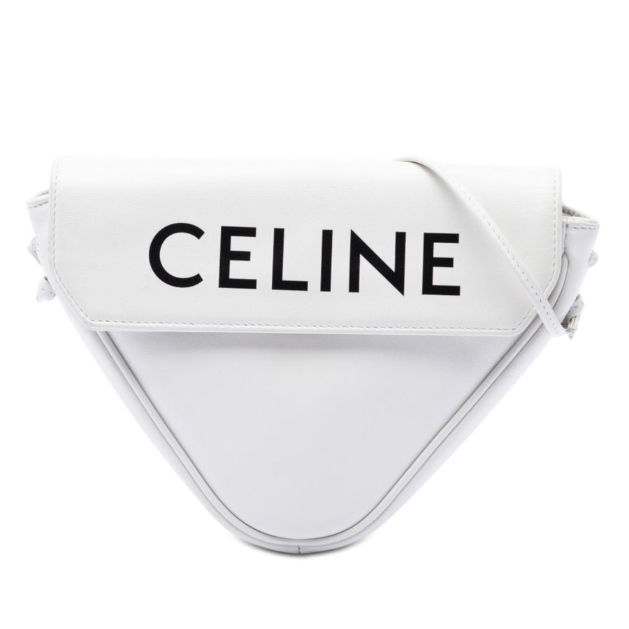 Celine Smooth Calfskin Logo Triangle
