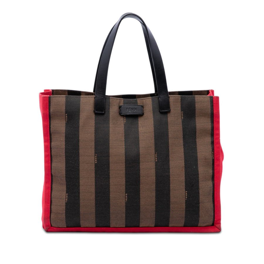 Fendi Pequin Canvas Simply Shopping Tote