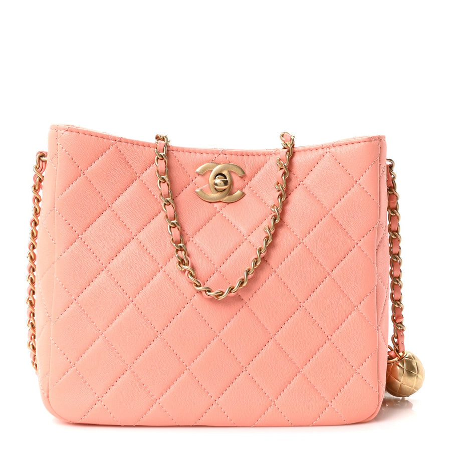 Chanel Lambskin Quilted Small Pearl
