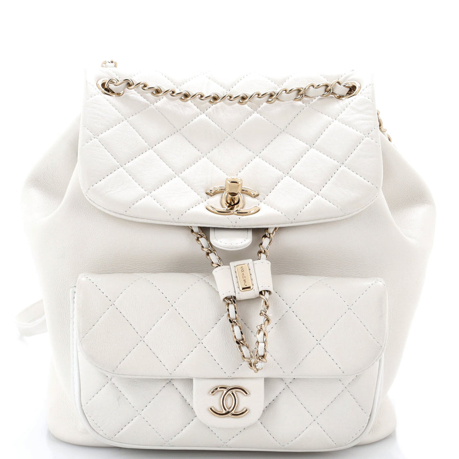 Chanel Duma Drawstring Backpack Quilted