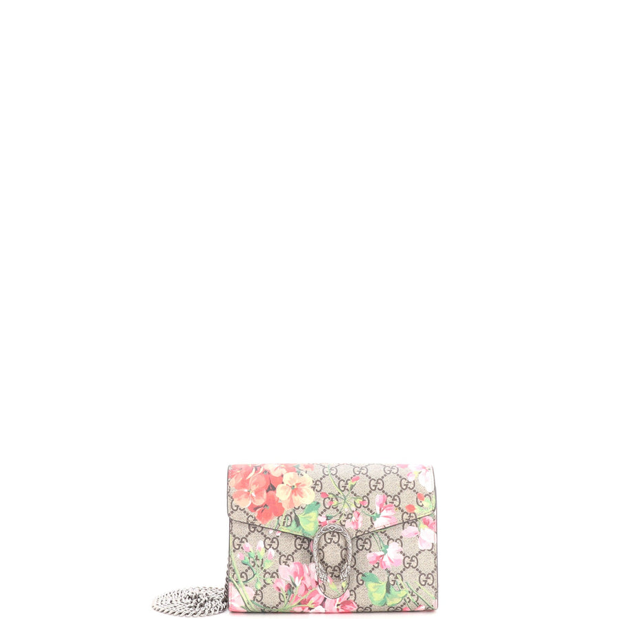 Gucci Dionysus Chain Wallet Blooms Print