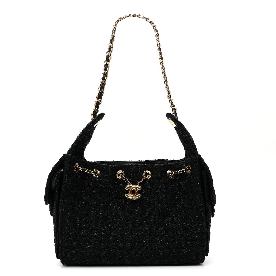 Tweed Quilted Small Chanel 25 Handbag