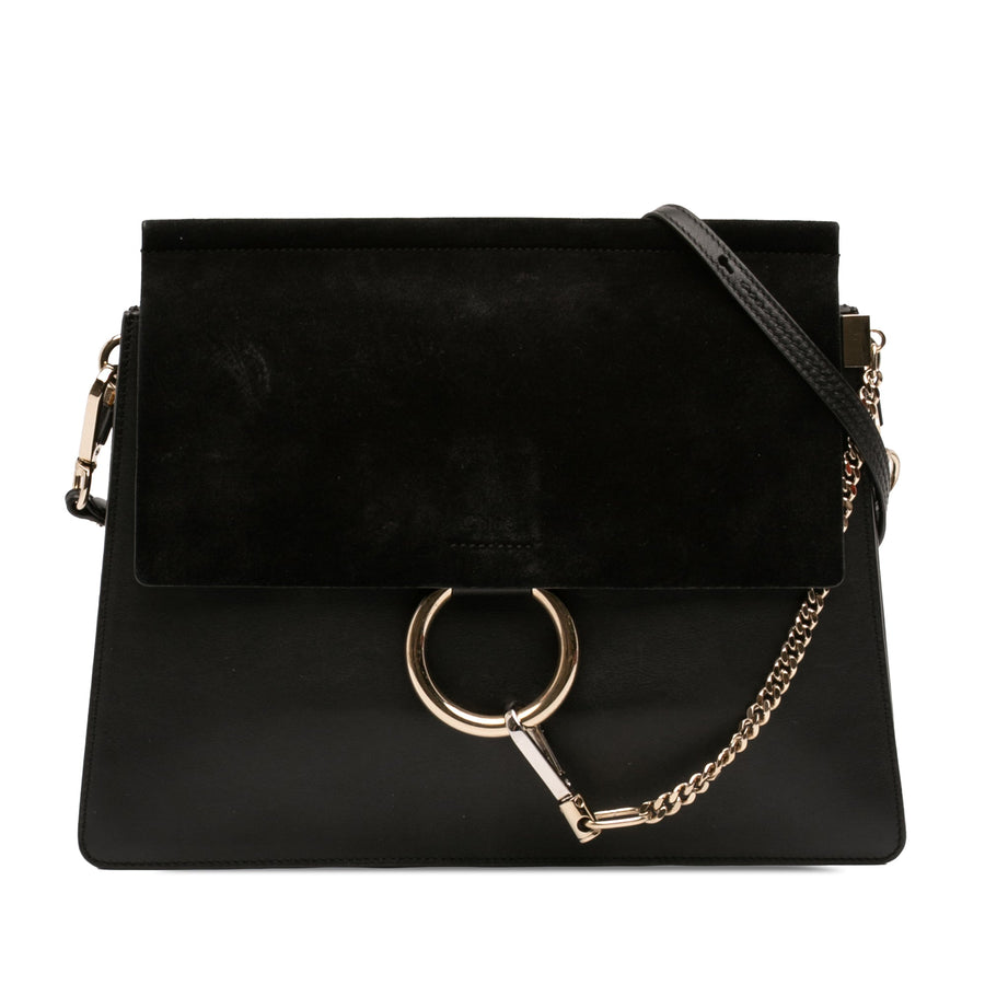 Chloe Faye Shoulder Bag Leather And