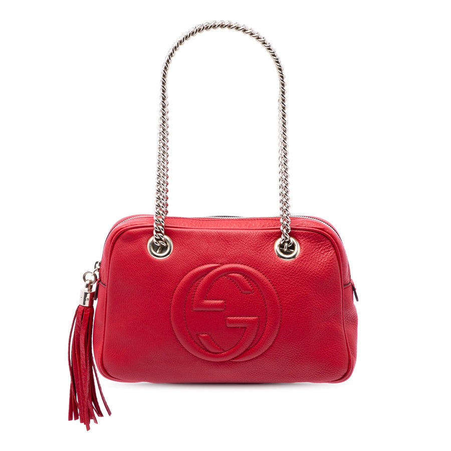 Gucci Calfskin Soho Chain Zip Shoulder