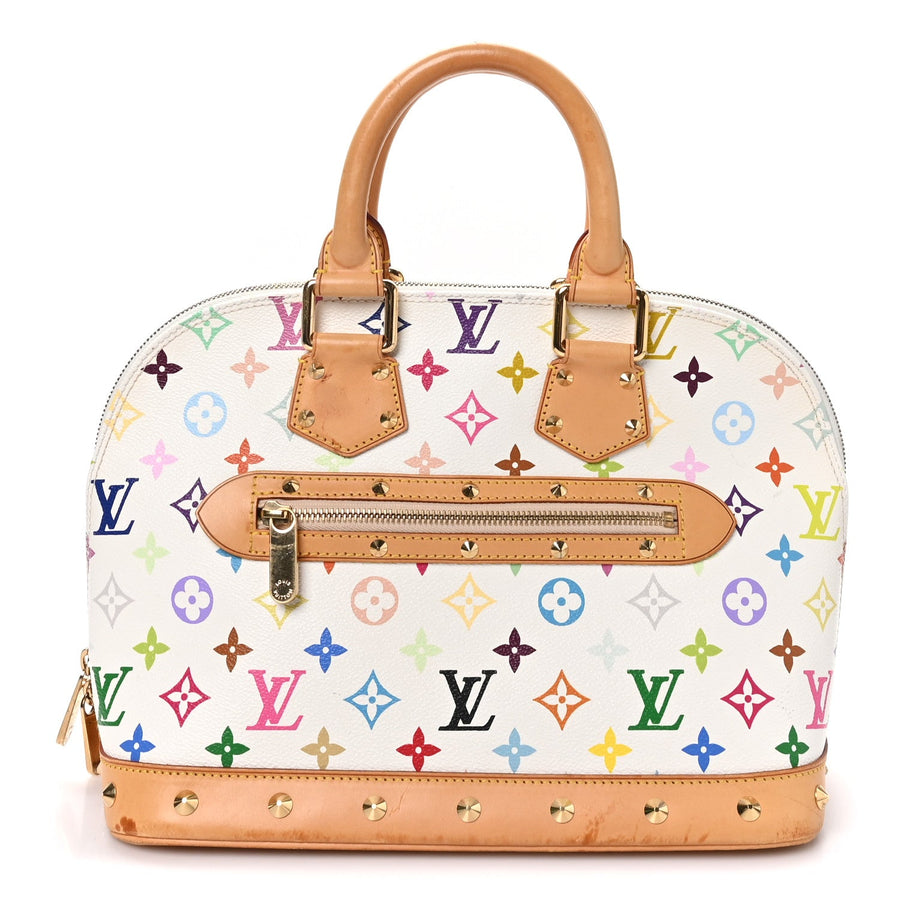 Louis Vuitton Multicolor Alma Pm White
