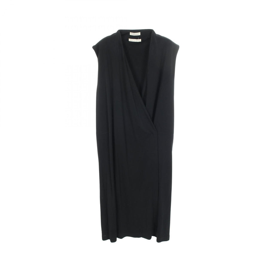 Hermes No Sleeve Dress #38 Viscose Black