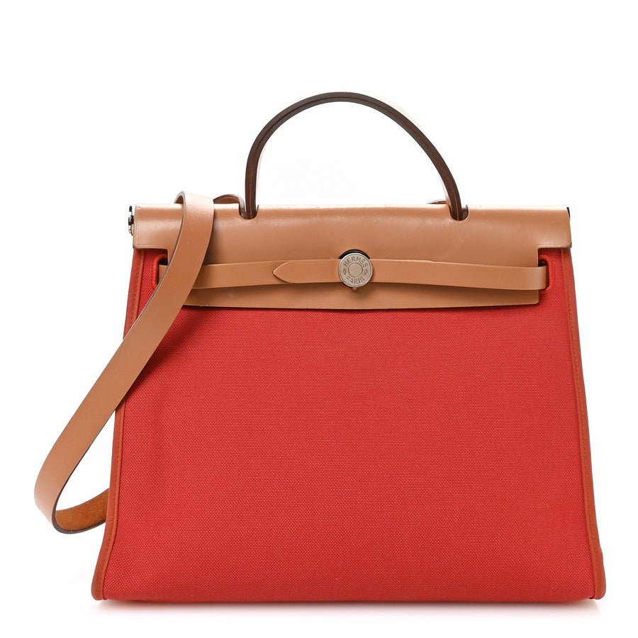 Hermes Vache Hunter Toile Herbag Zip 31