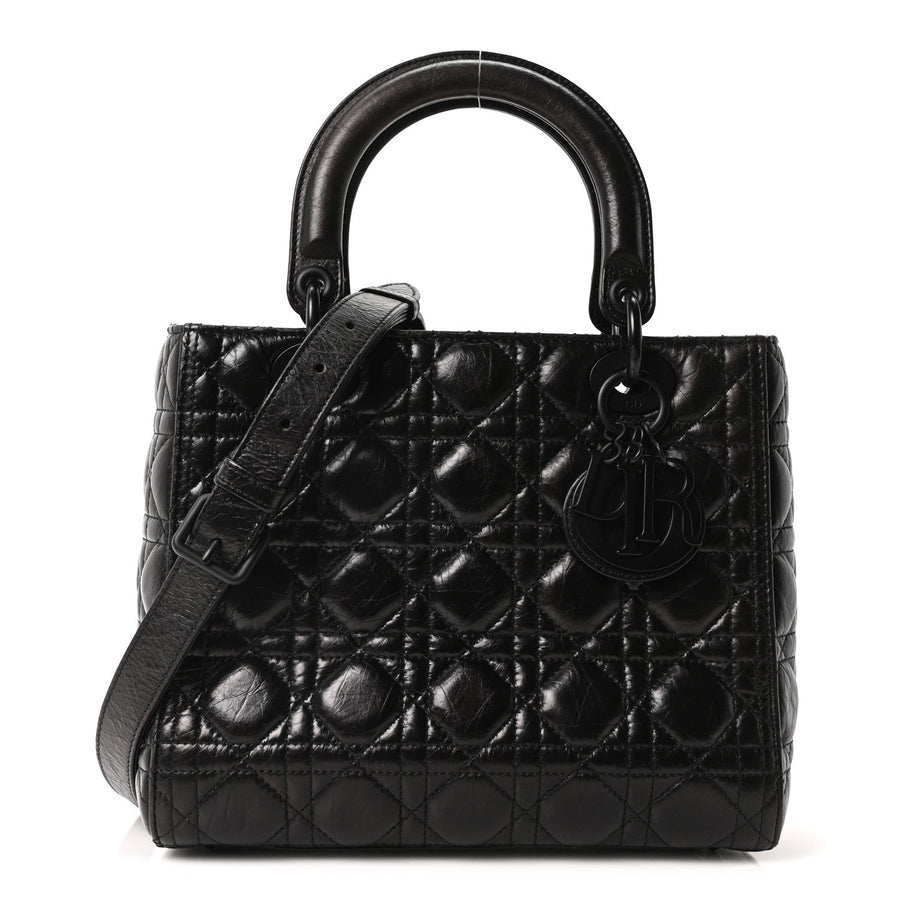 Christian Dior Crinkled Calfskin Cannage