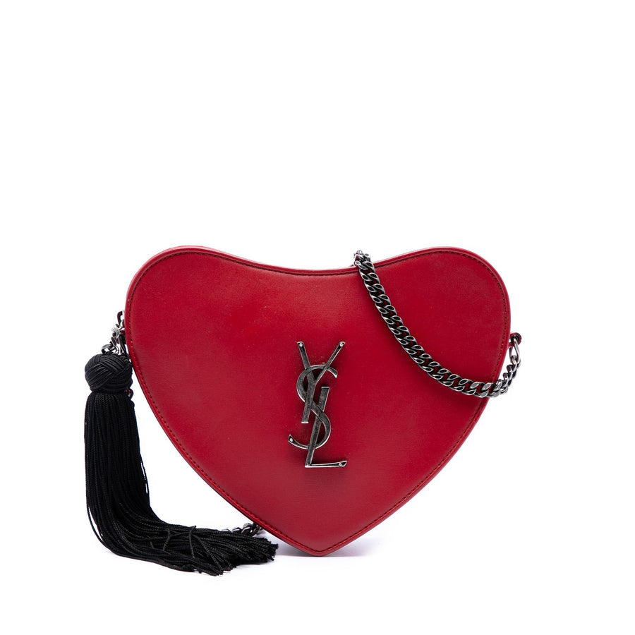 Saint Laurent Calfskin Sac Coeur Tassel