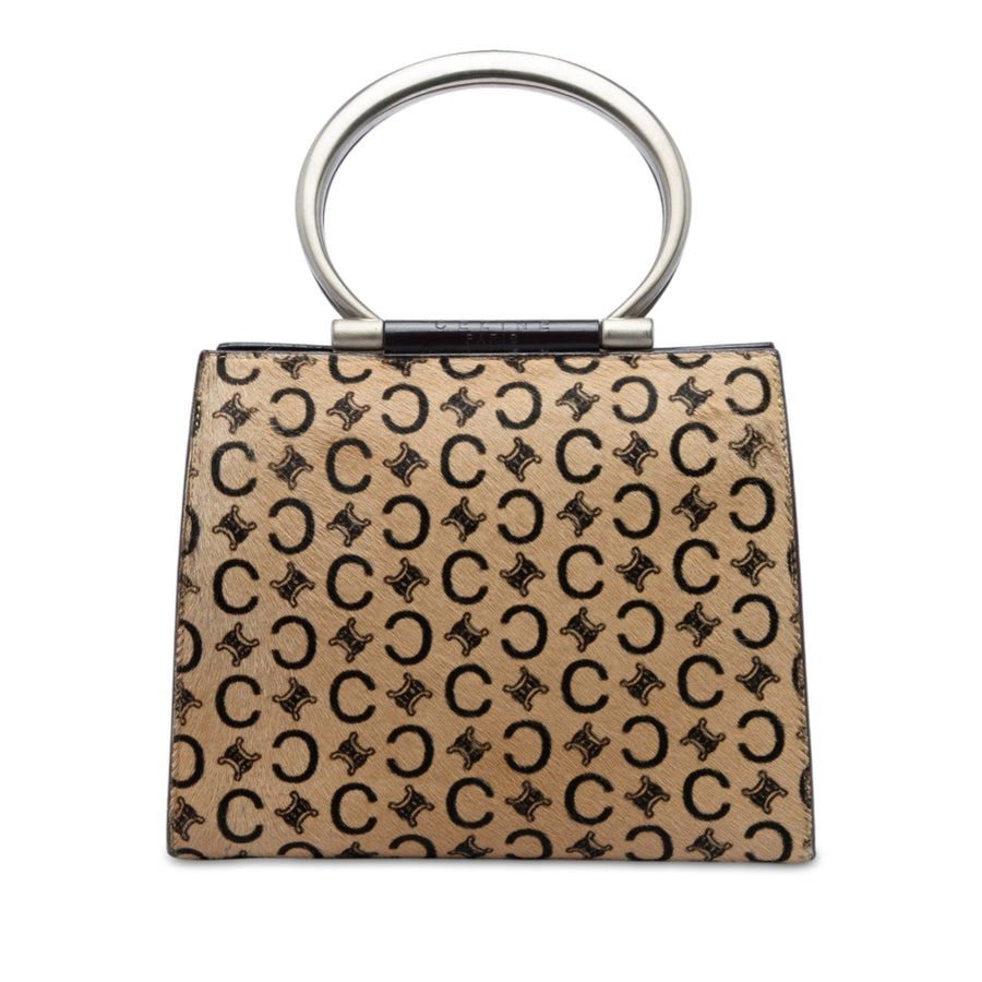 Celine C Macadam Pony Hair Top Handle