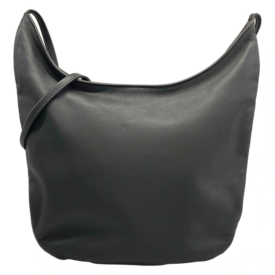 The Row N/S Izzy Black Lambskin Shoulder