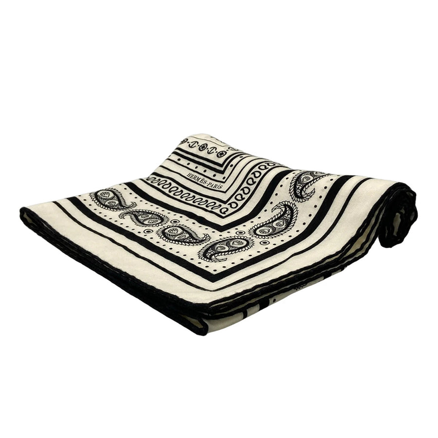 Hermes Carre Geant Carres White Black