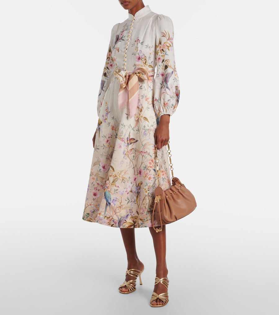 Zimmermann Rebellion Printed Linen Midi