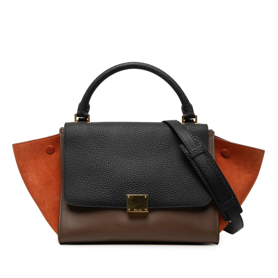 Celine Small Tricolor Leather Trapeze