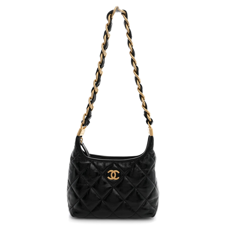 Chanel Shiny Crumpled Lambskin Quilted