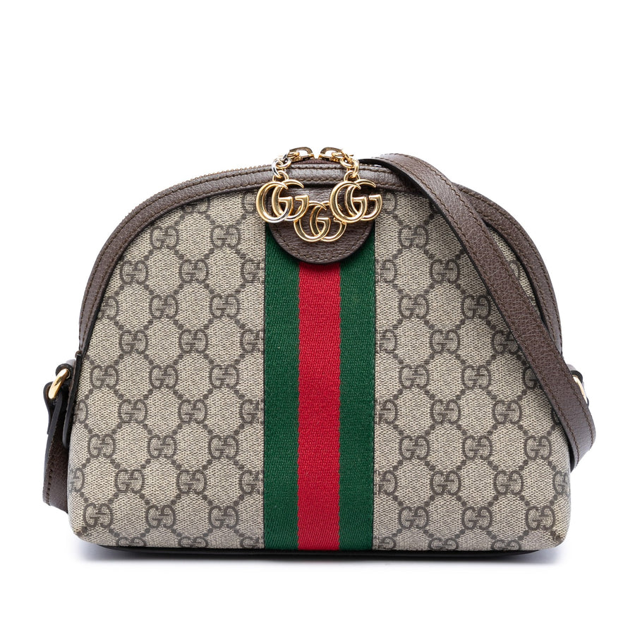 Gucci Small Gg Supreme Web Ophidia Dome