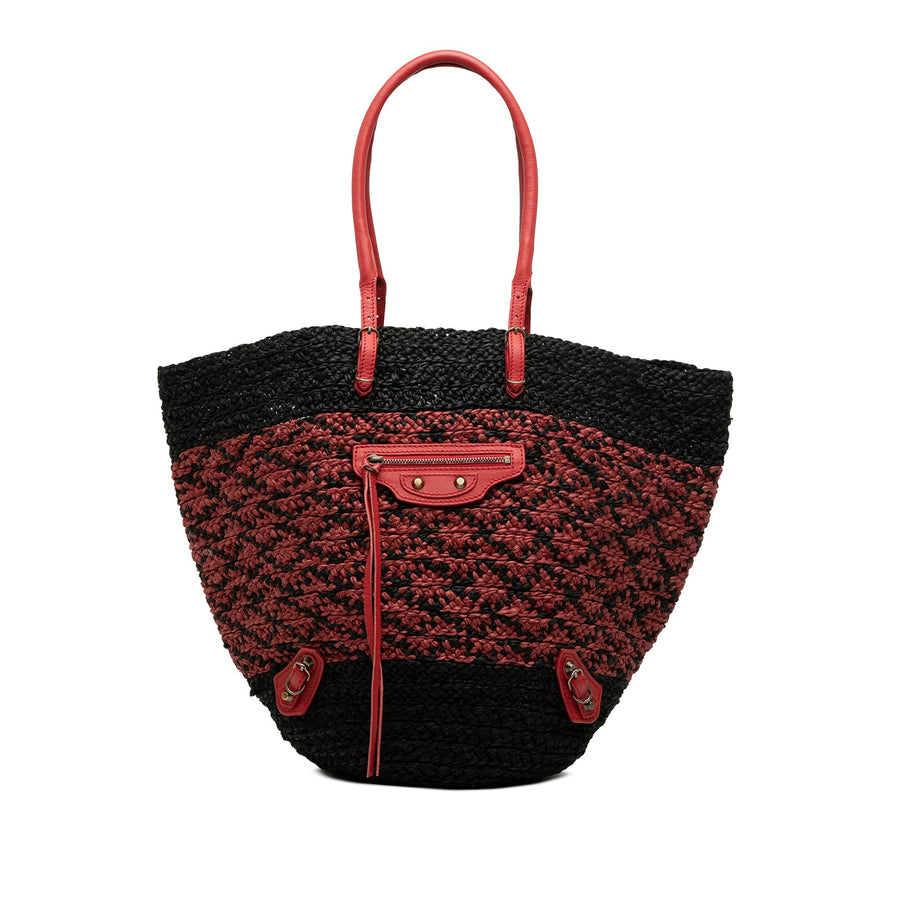 Balenciaga Raffia Motocross Classic