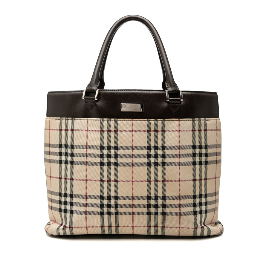 Burberry Golderton Tote Haymarket Coated