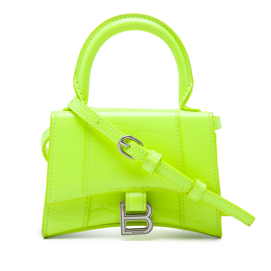 Balenciaga Mini Croc Embossed Calfskin