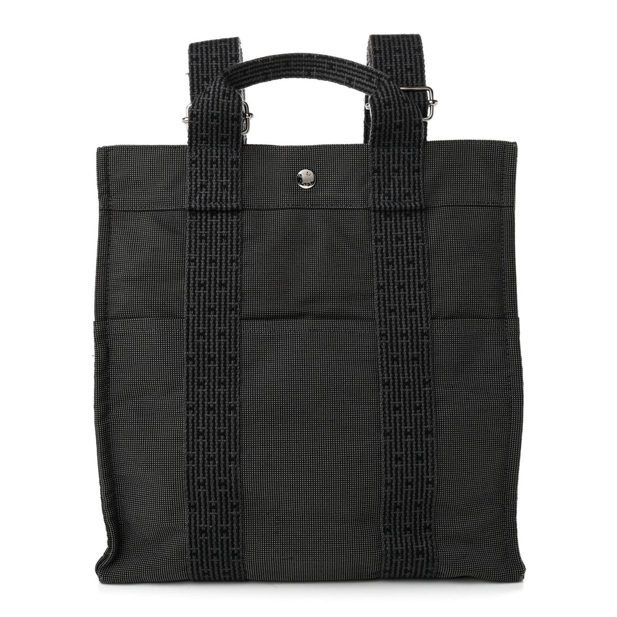 Hermes Canvas Herline Backpack Grey