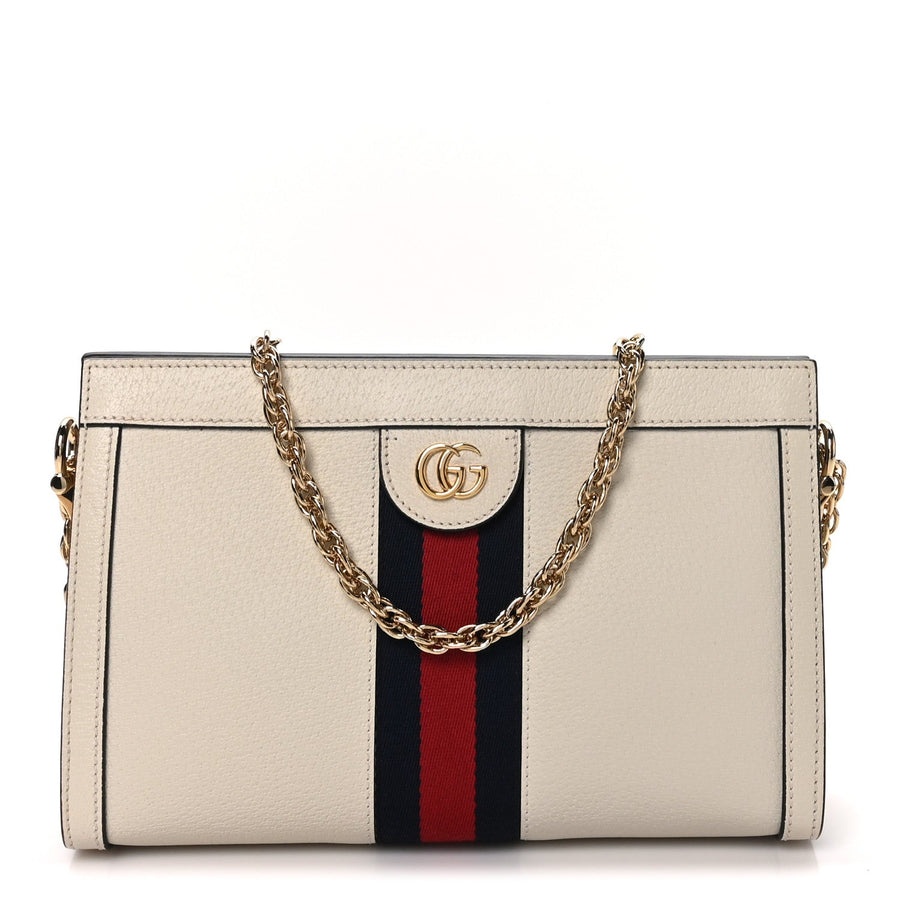 Gucci Textured Calfskin Web Small