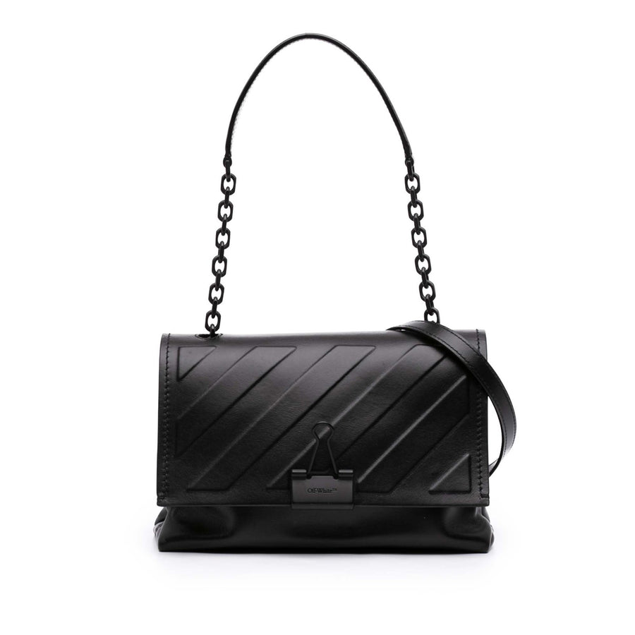 Off-White Embossed Leather Diag Binder
