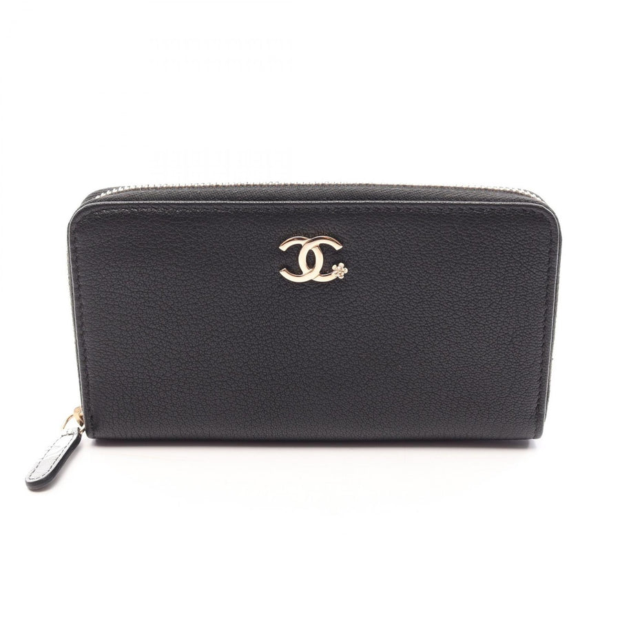 Chanel Coco Mark Zip Around Long Wallet