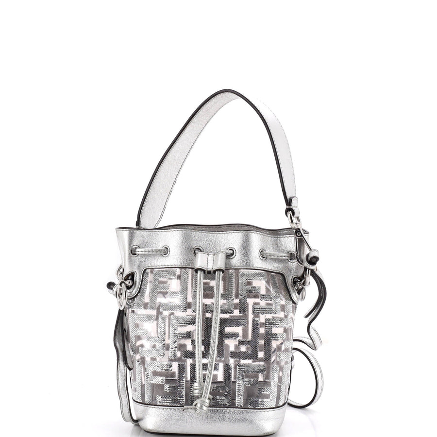 Fendi Mon Tresor Bucket Bag Sequin Zucca