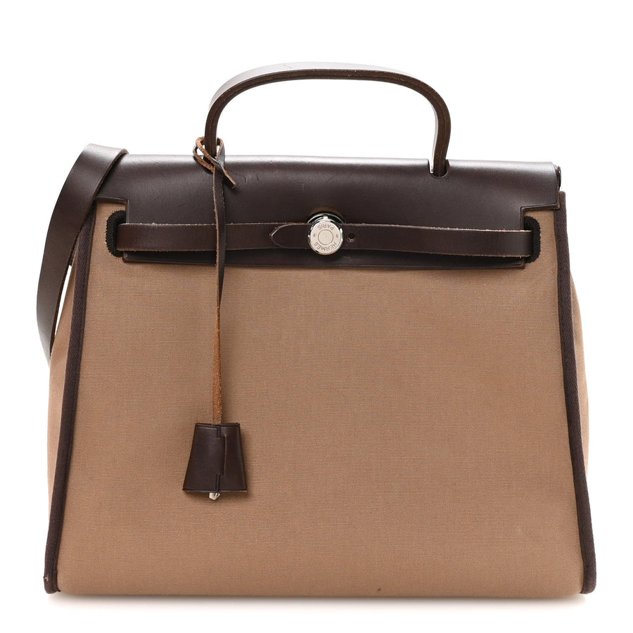 Hermes Toile Vache Hunter Herbag 30 Pm