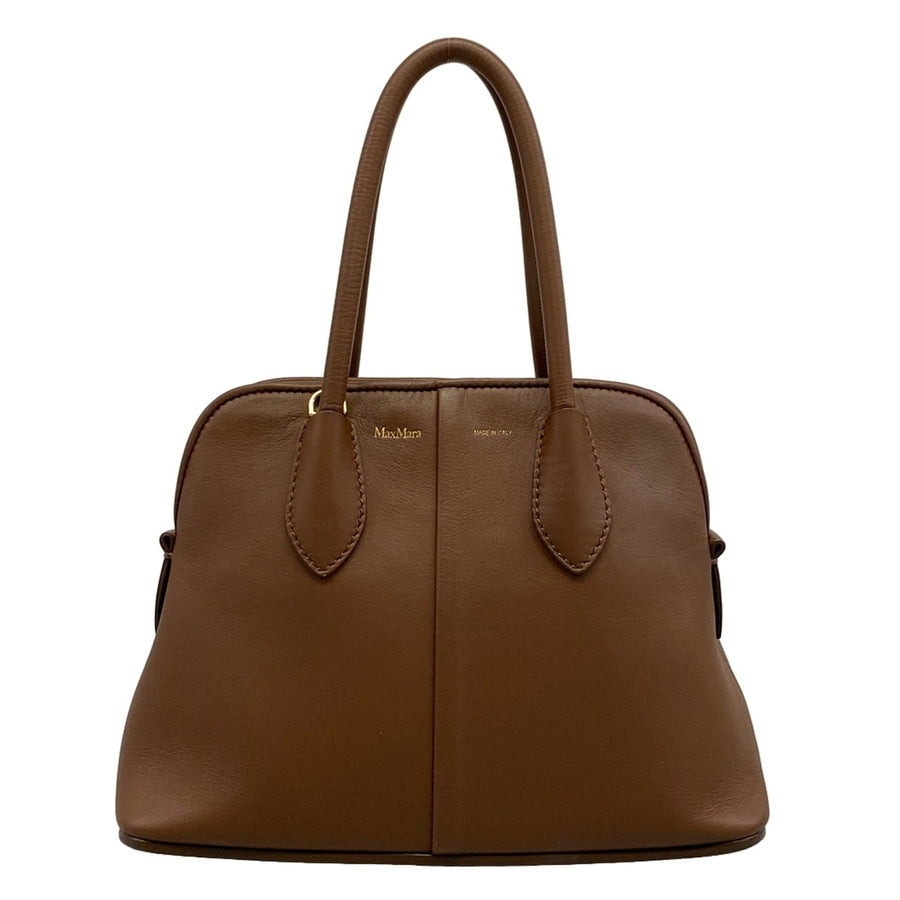 Max Mara Dark Brown Leather Handbag