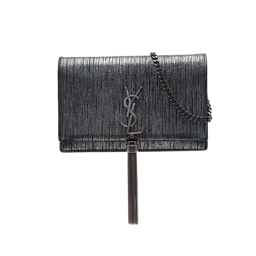 Saint Laurent Metallic Suede Kate Tassel