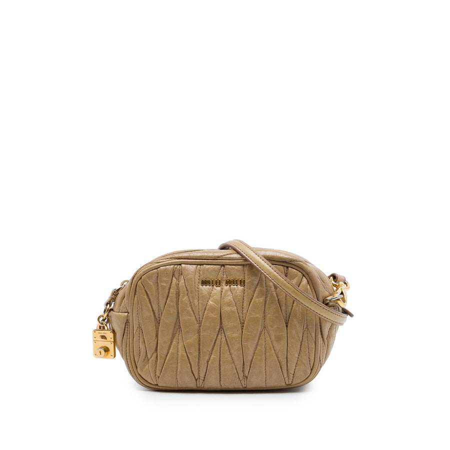 Miu Matelasse Nappa Camera Bag