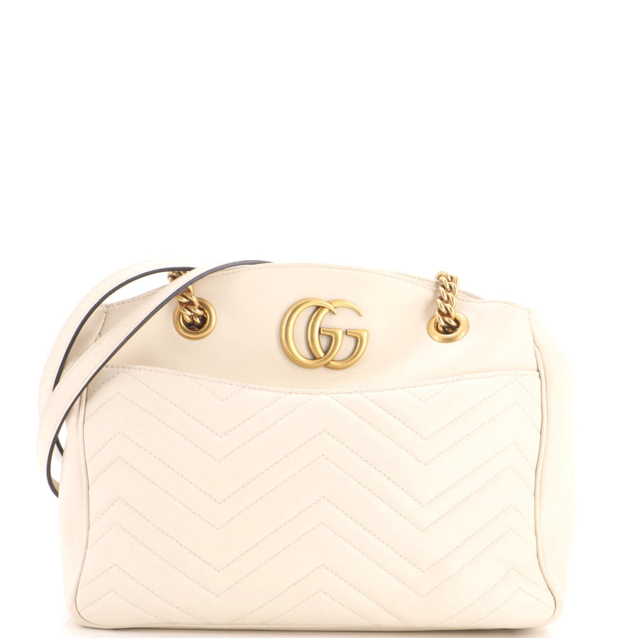 Gucci Gg Marmont Chain Tote Matelasse