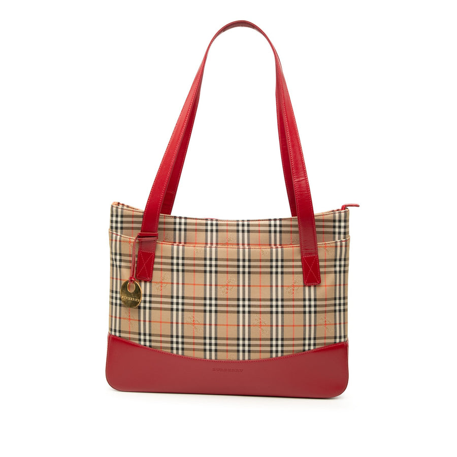 Burberry Haymarket Check Canvas Tote