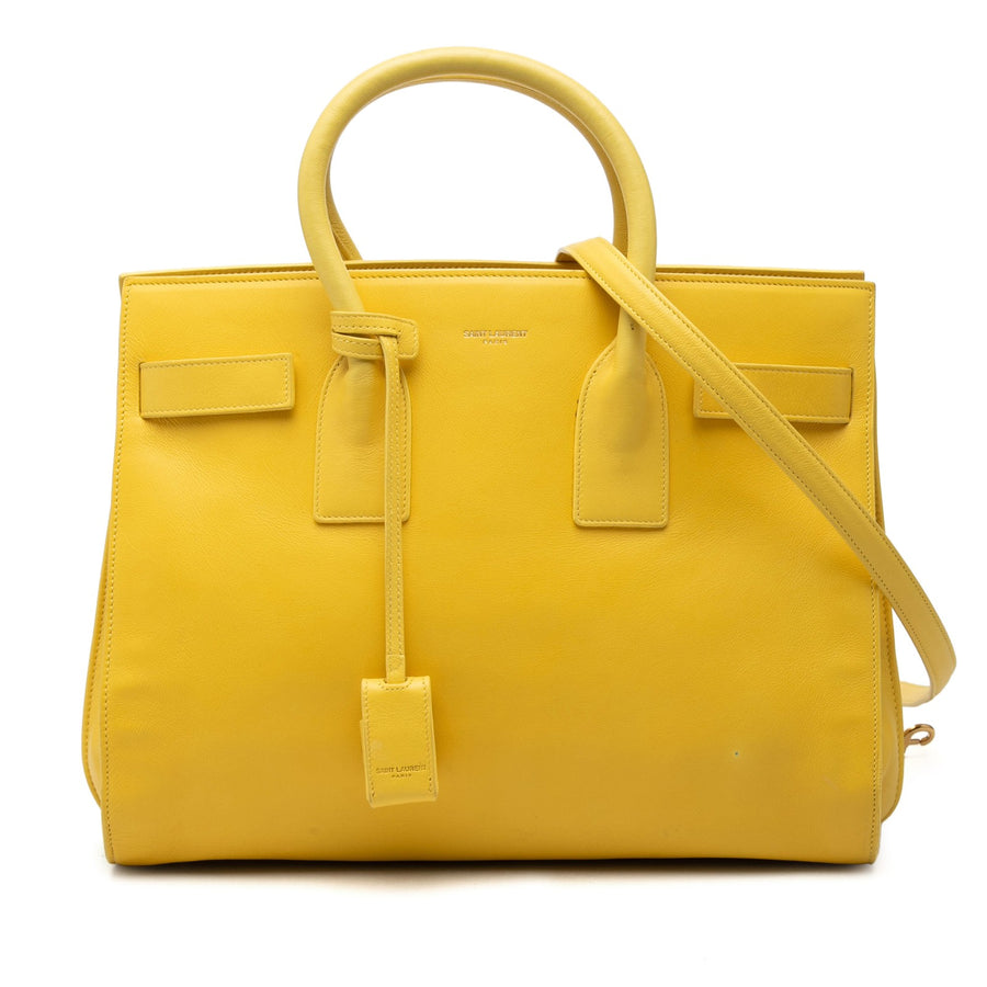 Saint Laurent Small Leather Sac De Jour