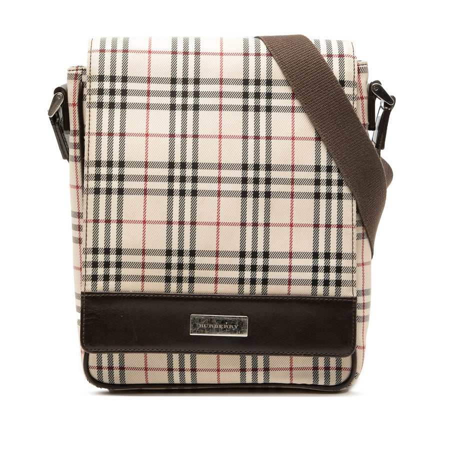 Burberry House Check Canvas Flap