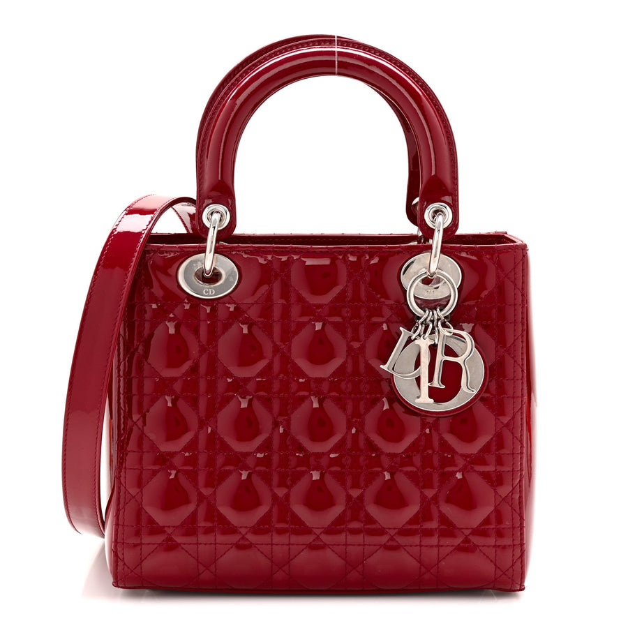 Christian Dior Patent Cannage Medium